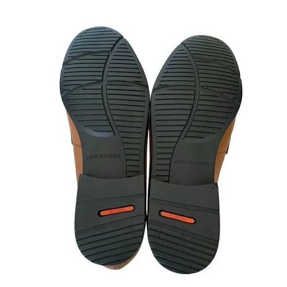 Rockport Men’s Brown Leather Round Toe Penny Loafer Oxford Stylish Shoes SZ 12 - Picture 7 of 16